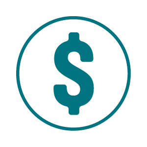 Icon of a dollar sign.